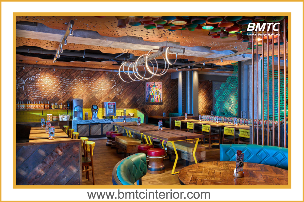 Commercial interior material installation
