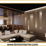 Exterior of a luxurious modern classic Arabic villa in Muscat showcasing elegant symmetry and traditional architectural elements.