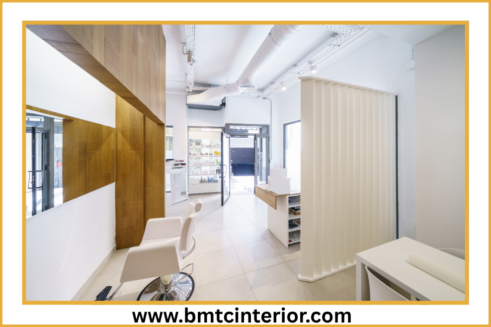 Modern and professional interior design for a clinic and salon in Oman