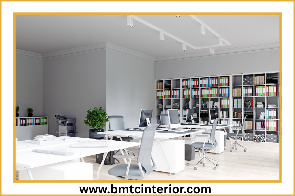Here are several options for descriptive ALT text, ranging in detail. Choose the one that best suits the specific visual content of the image and the overall context of your blog post. **General & Concise Options:** * **Option 1 (Focus on location and purpose):** Modern office interior design in Muscat, Oman, promoting productivity. * **Option 2 (Slightly more descriptive):** A bright and functional modern office space in Muscat, designed for a productive workplace. * **Option 3 (Emphasizing key elements):** Productive modern office interior in Muscat featuring natural light and ergonomic furniture. **More Detailed Options (if the image shows specific features):** * **Option 4 (Highlighting specific elements like open plan, materials):** Open-plan modern office interior in Muscat with clean lines, natural wood accents, and ample natural light, designed for employee productivity. * **Option 5 (Focusing on a particular area or vibe):** A contemporary workspace in Muscat showcasing a collaboration area with comfortable seating and modern decor, fostering a productive atmosphere. * **Option 6 (If there are plants or specific colors):** A vibrant modern office interior in Muscat, featuring green plants, ergonomic workstations, and a color palette designed to enhance focus and productivity. **When choosing, consider:** * **What is the most prominent element in the image?** (e.g., desks, meeting area, view, lighting, decor) * **What message are you trying to convey with this specific image?** * **Is there anything unique or noteworthy about the design?** **Example Scenario:** If the image shows a bright, airy open-plan office with sleek desks, comfortable chairs, and a few potted plants, **Option 4** or **Option 6** would be excellent choices. If it's a more general shot of a well-lit office, **Option 1** or **Option 2** would suffice.