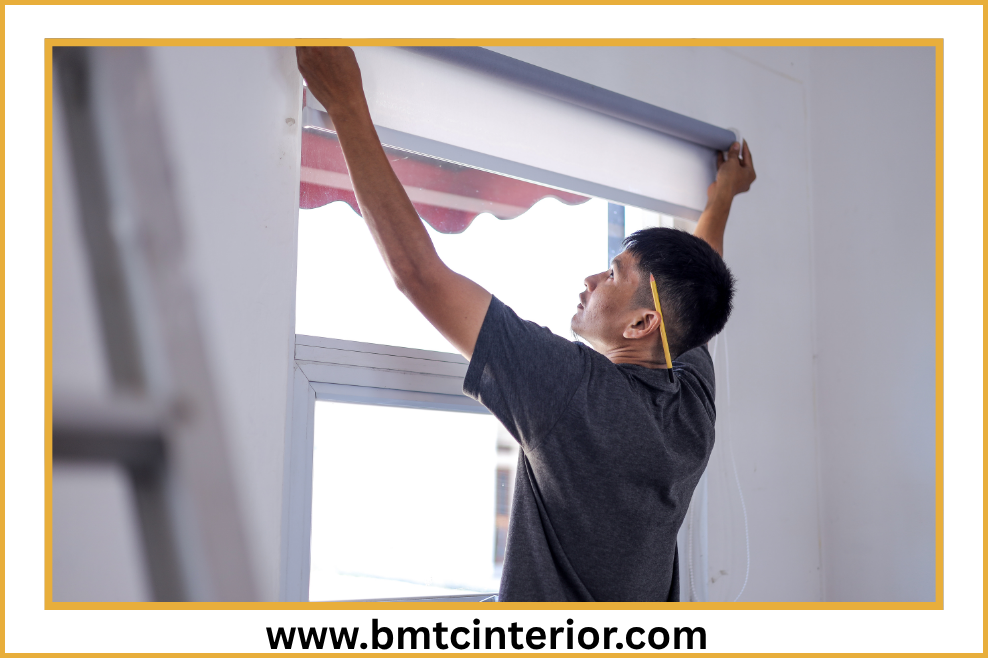 Fit-out maintenance work in progress at a commercial interior